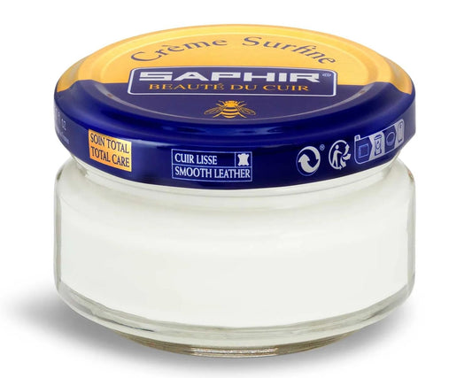 Saphir Cream Surfine Shoe Polish White BLANC 21