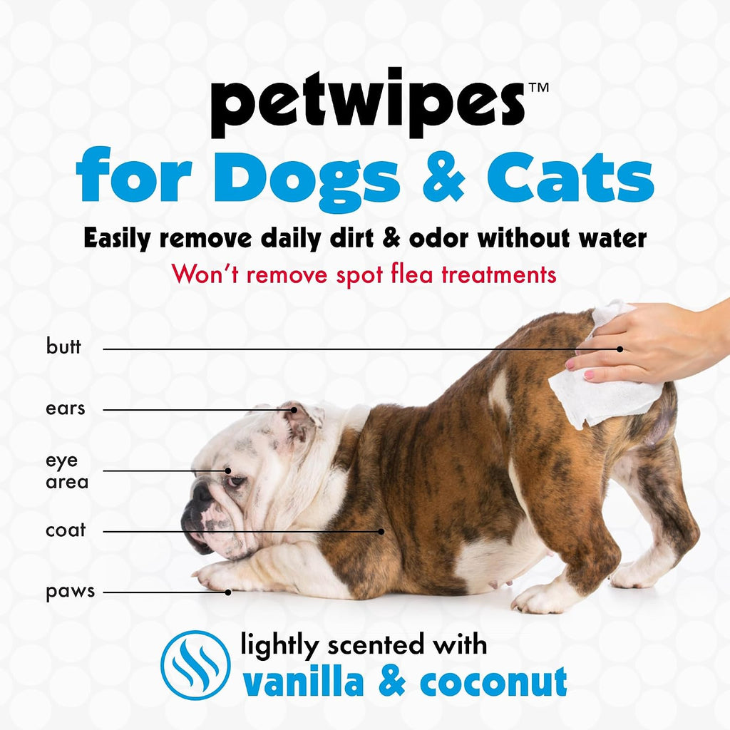 Petkin Mega Valu Pet Wipes, Pack of 125