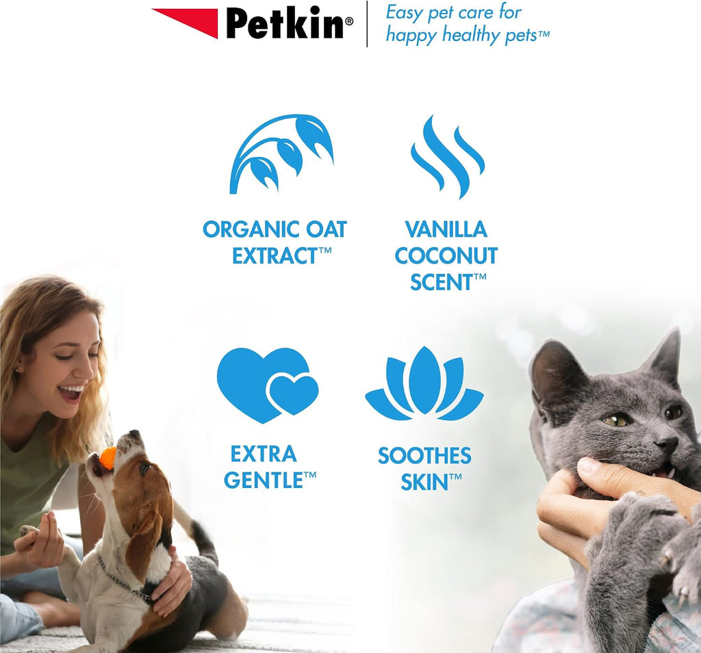 Petkin Petwipes, 100 Wipes – Big 'n Thick Extra Large Pet Wipes for Dogs and Cats – Cleans Face, Ears, Body and Eye Area – Super Convenient, Ideal for Home or Travel – Single Pack of 100 Wipes